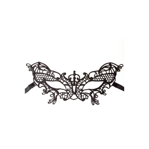Masque souple dentelle noire 